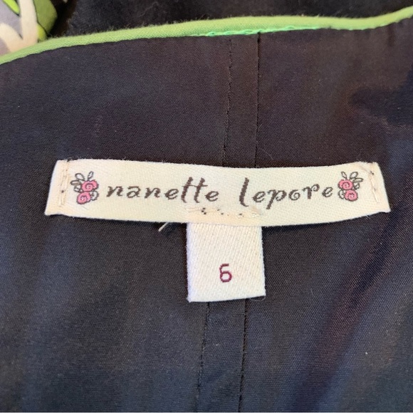 Tropical Print Halter dress sleeveless Small 6 Spring Summer Nanette Lepore - Picture 4 of 14